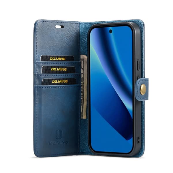 DG MING 2-i-1 Magnet Flip Cover til Google Pixel 10a - Blå