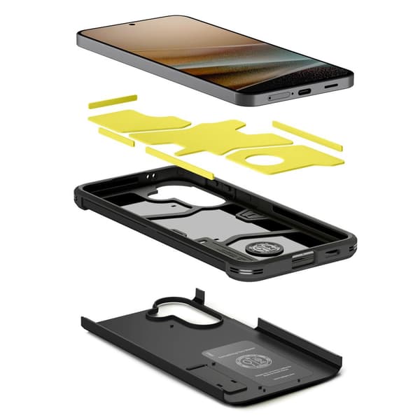 Spigen Tough Armor Cover med stativ til Samsung Galaxy A57 5G - Sort