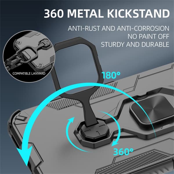 SKALO Armor Metalring Cover til Nothing Phone (4a) - Sort