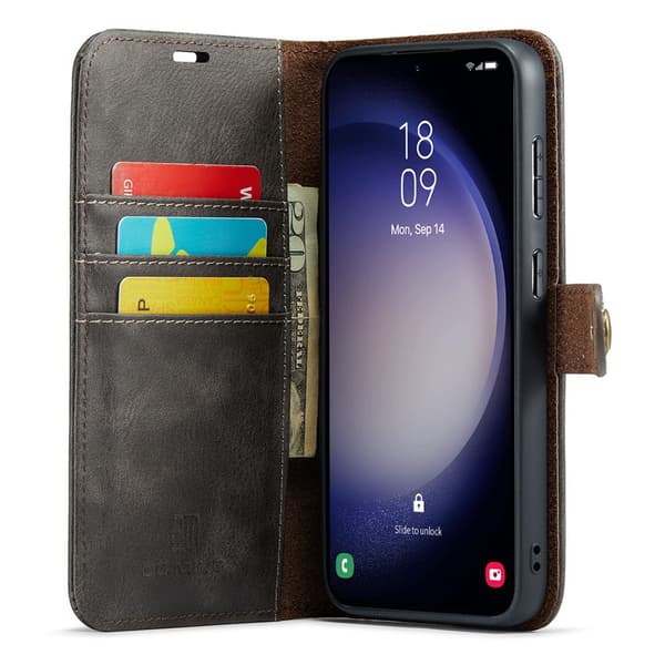 DG MING 2-i-1 Magnet Plånboksfodral för Samsung Galaxy S26+ - Grå