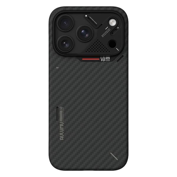 AULUMU Aramid Fiber Cover til iPhone 18 Pro - Sort