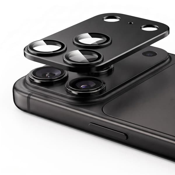Tech-Protect Camfull Fit+ Kamerabeskyttelse Aluminium og Hærdet glas til iPhone 18 Pro Max - Sort