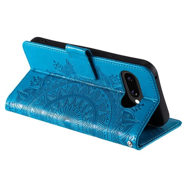 SKALO Mandala Flip Cover til Google Pixel 10a - Blå