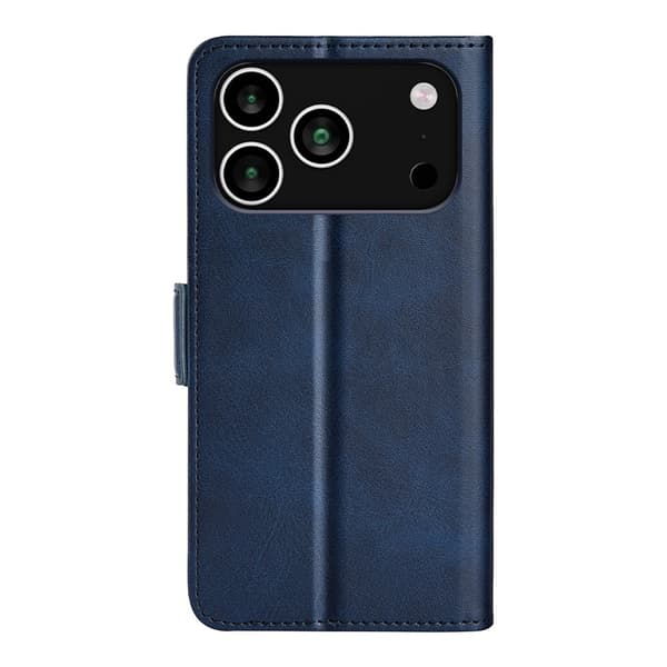 SKALO Premium ID Flip Cover til iPhone 18 Pro Max - Blå
