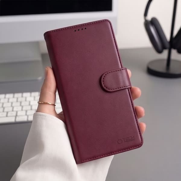 Tech-Protect 2i1 Wallet MagSafe Pungetui/Cover til iPhone 18 Pro - Mulberry