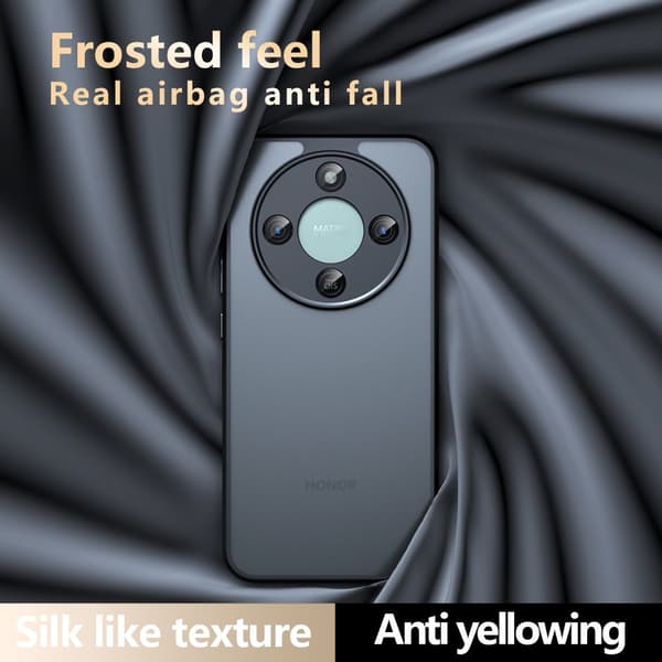 SKALO Mat Skin-touch Cover til Honor Magic8 Lite - Sort
