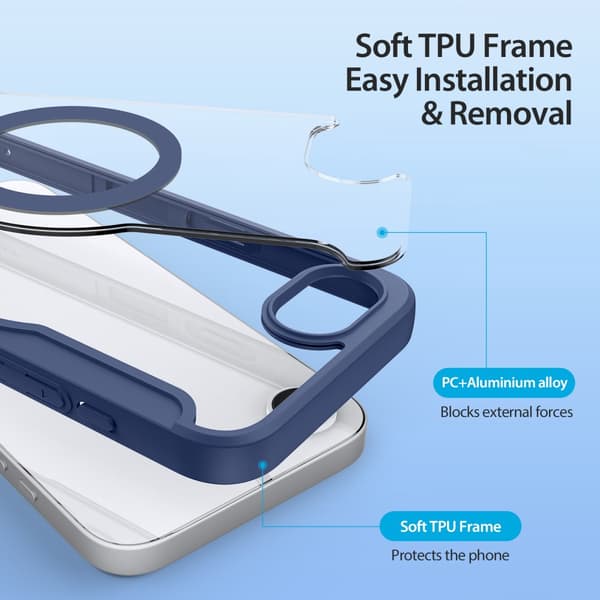 DUX DUCIS Skin X Pro Flip Cover til iPhone 17e - Blå