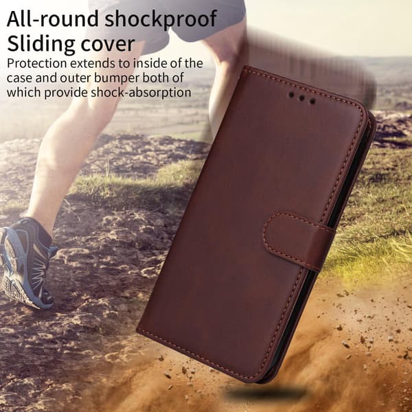 SKALO PU-läder Plånboksfodral för Honor 600 Lite