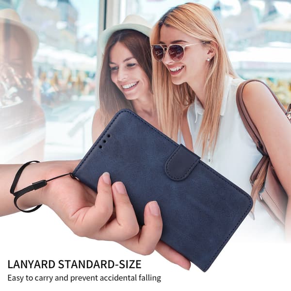 SKALO Samsung S25 FE PU-läder Plånboksfodral
