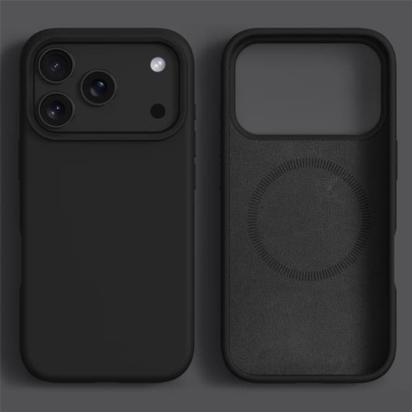 SKALO Tynd Silikone Cover til iPhone 18 Pro - Sort
