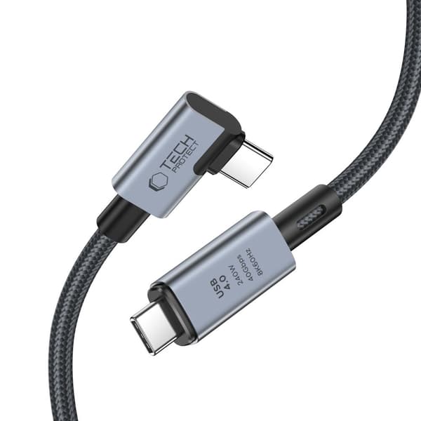 Tech-Protect UltraBoost Max USB-C-kabel USB 4.0 240W 1,5m - Grå