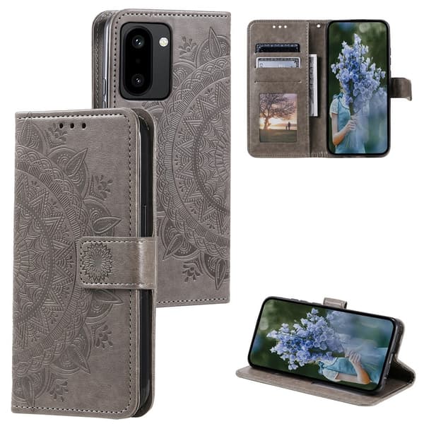 SKALO Mandala Plånboksfodral för OnePlus 15R - Grå
