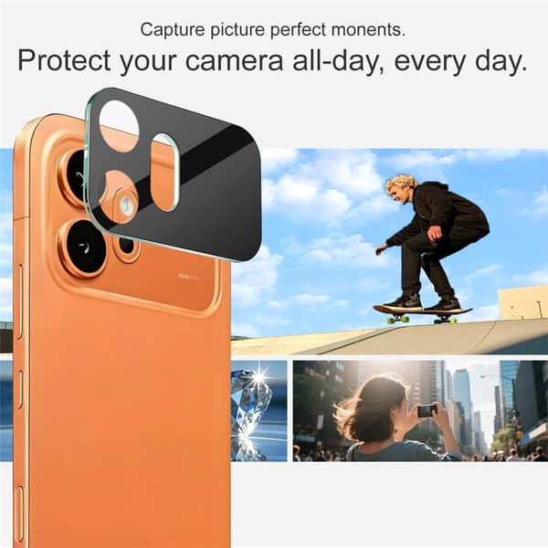 IMAK Kamerabeskyttelse af hærdet glas til Honor 600 - Sort