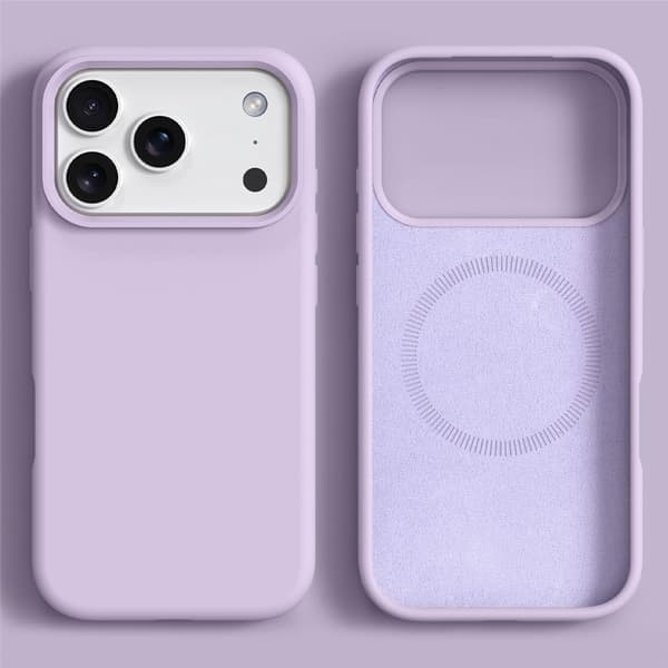 SKALO Tynd Silikone Cover til iPhone 18 Pro - Lilla