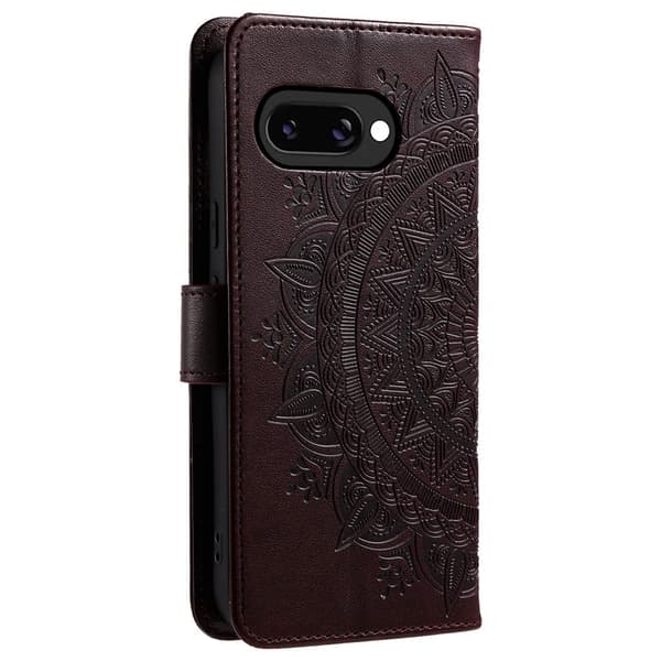 SKALO Mandala Plånboksfodral för Google Pixel 10a - Brun