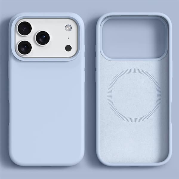 SKALO Tynd Silikone Cover til iPhone 18 Pro - Lyseblå