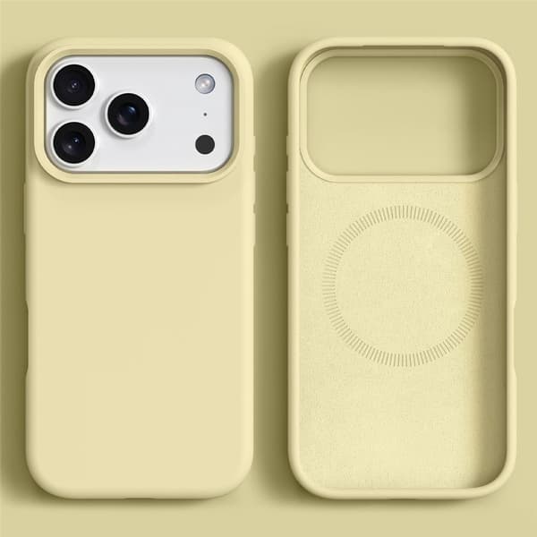 SKALO Tynd Silikone Cover til iPhone 18 Pro - Gul