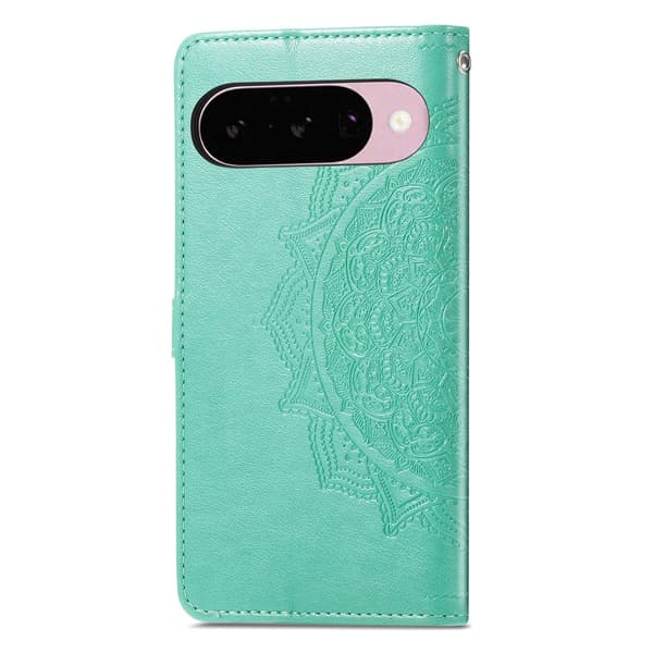 SKALO Mandala Flower Plånboksfodral för Google Pixel 11 - Turkos