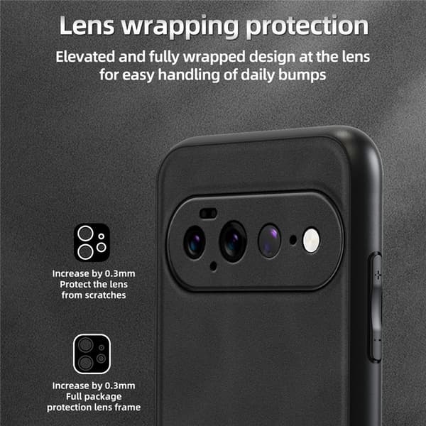 SKALO ANNYOJO PU-Læder Cover til Google Pixel 11 Pro XL - Sort