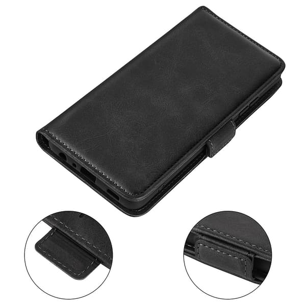 SKALO Premium ID Flip Cover til Google Pixel 10a - Sort