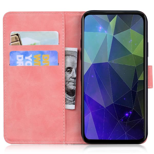 SKALO Embossed Tiger Plånboksfodral för iPhone 18 Pro Max - Rosa