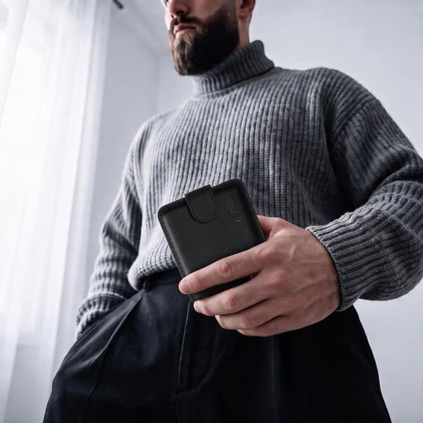 Tech-Protect Wallet Pungcover med stativfunktion til Samsung Galaxy Z Flip8 - Sort
