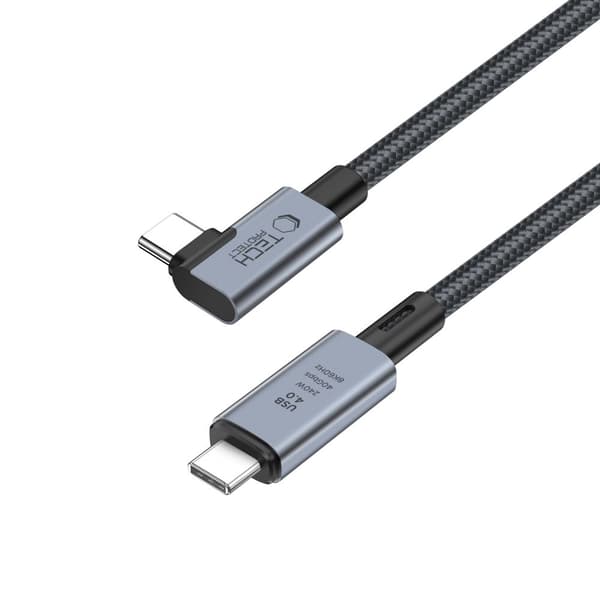 Tech-Protect UltraBoost Max USB-C-kabel USB 4.0 240W 1,5m - Grå