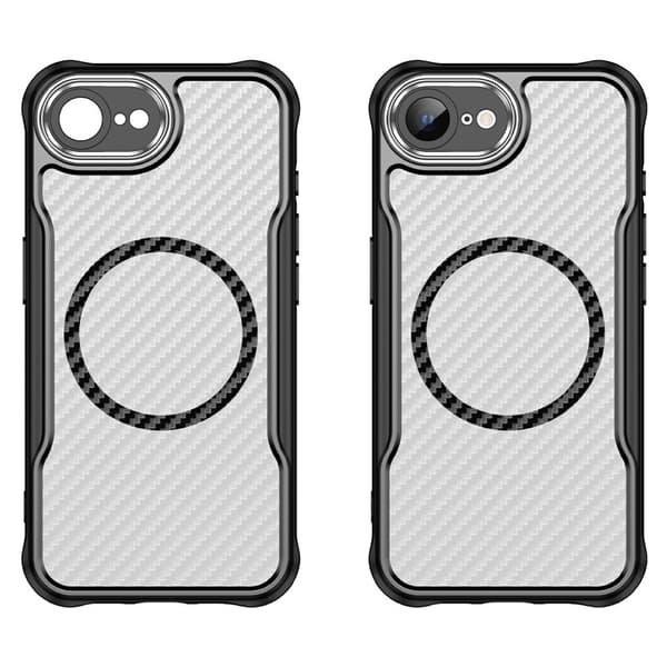 SKALO Translucent Carbon Cover til iPhone 17e - Sort