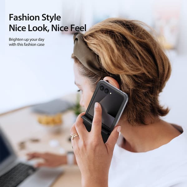 DUX DUCIS Bril Series Cover til Samsung Galaxy Z Flip8 - Sort