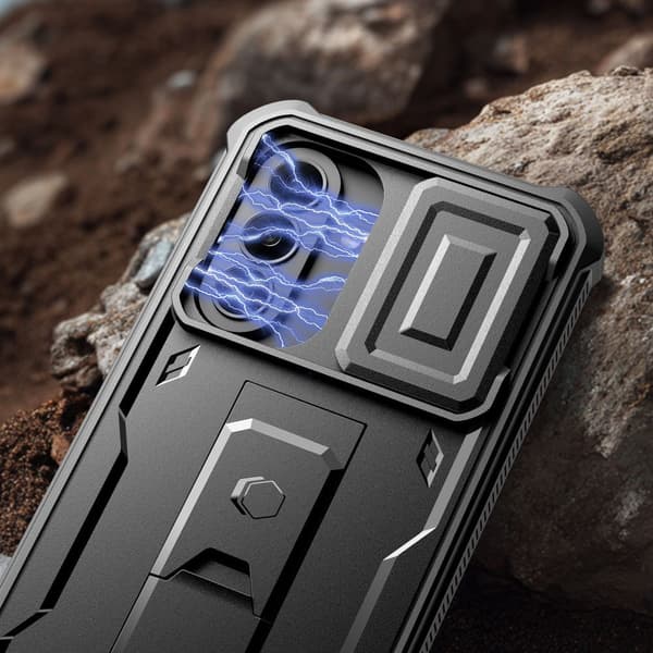 Tech-Protect Kevlar Cam+ 360° Cover med front til Samsung Galaxy A37 5G - Sort