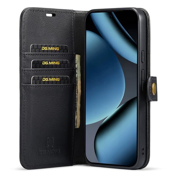 DG MING 2-i-1 Magnet Flip Cover til Google Pixel 11 Pro - Sort