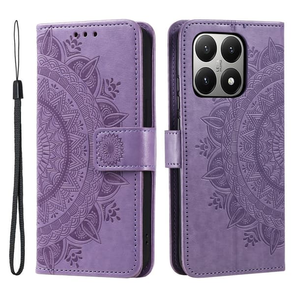 SKALO Xiaomi 15T Mandala Plånboksfodral - Lila