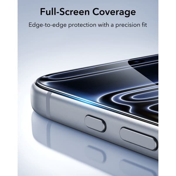 2-PACK ESR UltraFit Classic Tempered Glass Skærmbeskyttelse til iPhone 18 Pro Max - Sort