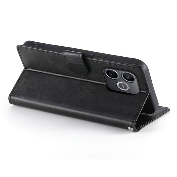 SKALO PU-läder Flip Cover til Honor 600 Lite - Sort