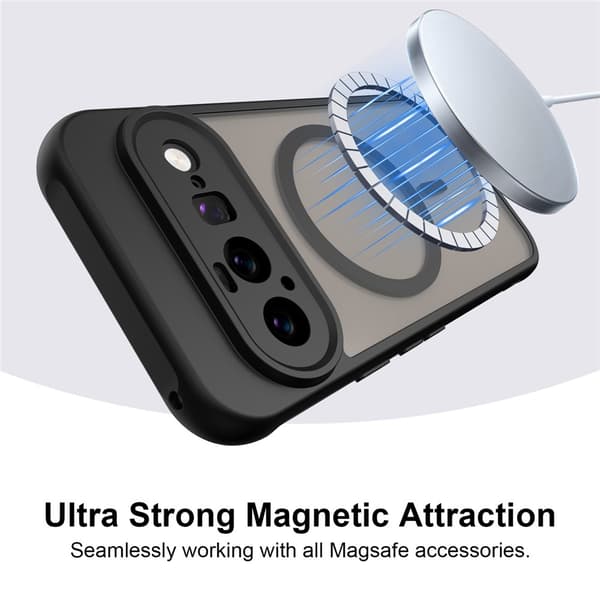 SKALO Mat Hybrid Cover til Google Pixel 11 Pro XL - Sort
