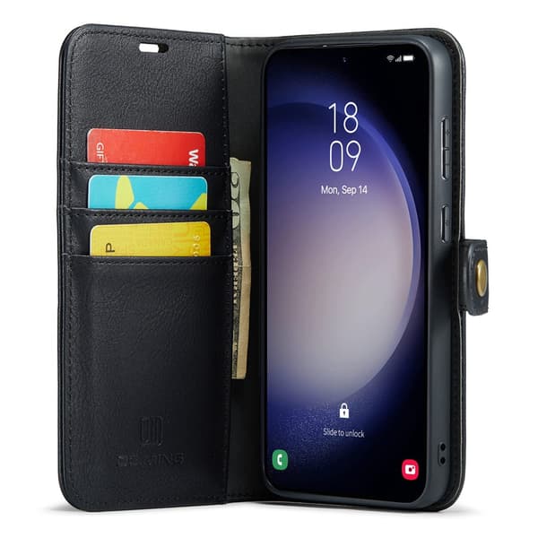 DG MING 2-i-1 Magnet Plånboksfodral för Samsung Galaxy S26 - Svart