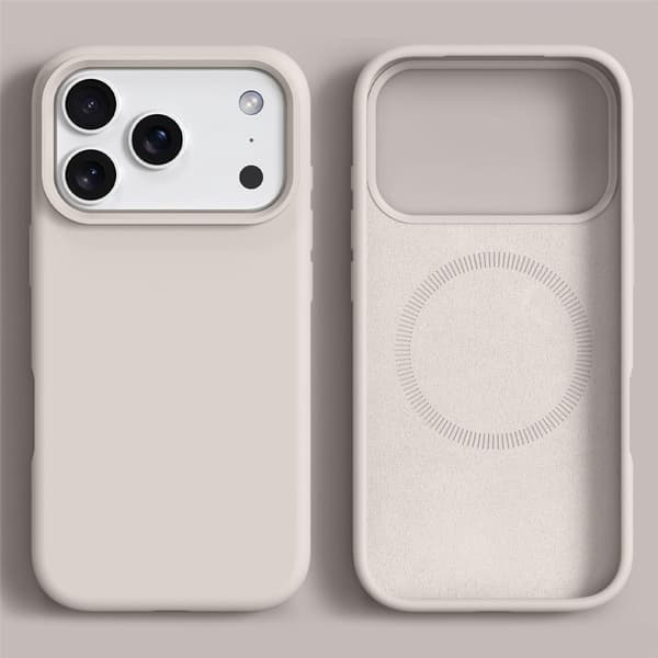 SKALO Tynd Silikone Cover til iPhone 18 Pro - Hvid