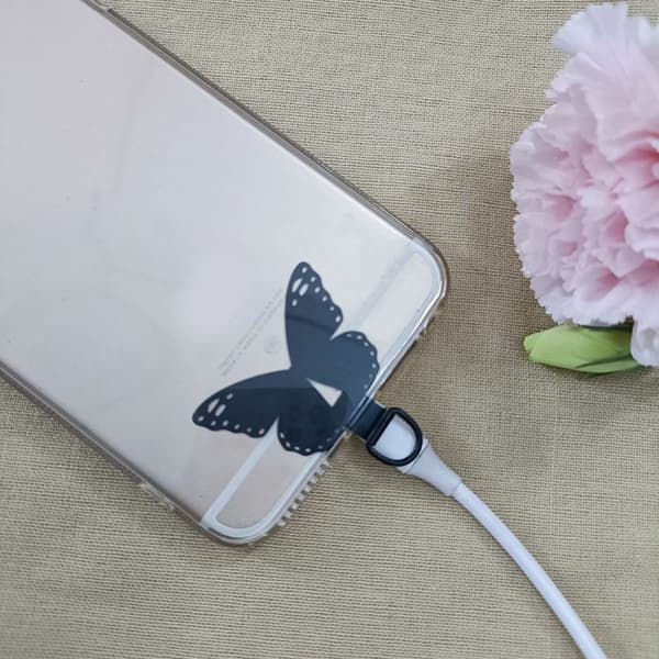 SKALO Universal Butterfly Metal Patch til Bærestrop til Mobil - Sort