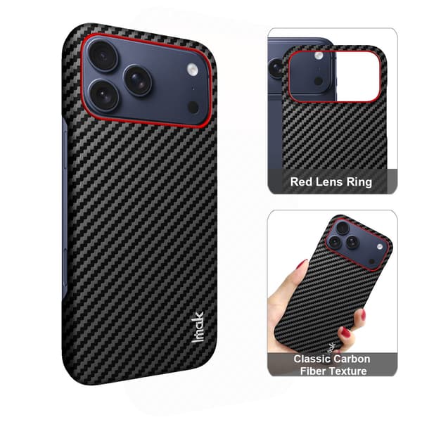 IMAK Ruiyi Series Cover til iPhone 18 Pro - Sort