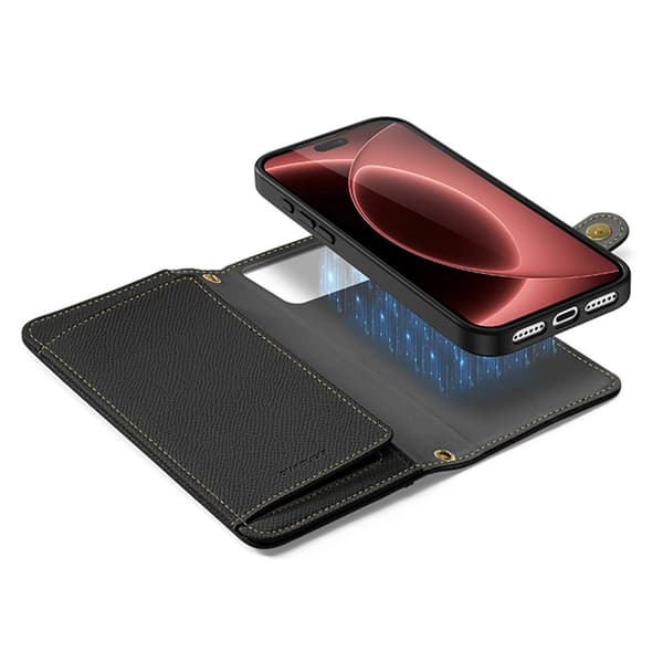 DUX DUCIS Lawa Series Plånboksfodral för iPhone 18 Pro Max - Svart