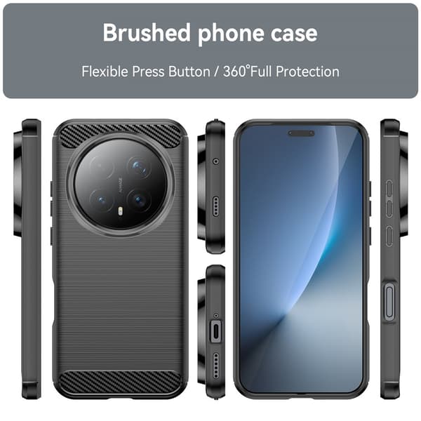 SKALO Armor Carbon Cover til Honor Magic8 Pro - Sort
