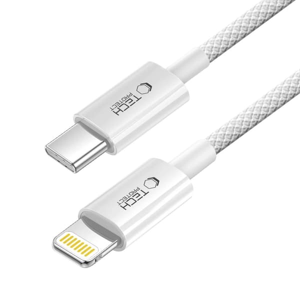 Tech-Protect Ultraboost Lite Lightning-kabel USB-C til Lightning 27W 1m - Cool Grey