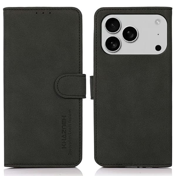 SKALO KHAZNEH Flip Cover til iPhone 18 Pro - Sort