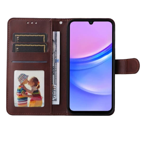 SKALO Samsung A17 PU-läder Plånboksfodral