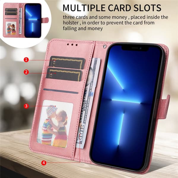 SKALO PU-läder Plånboksfodral för iPhone 18 Pro Max