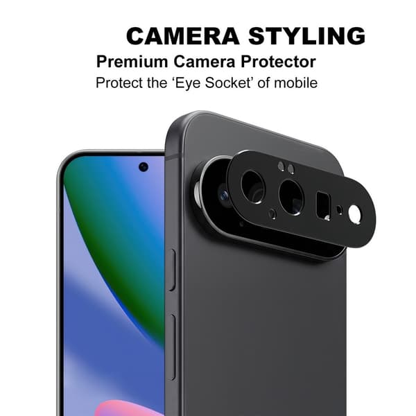 IMAK Metallinen kamerasuoja sopii Google Pixel 11 - Musta