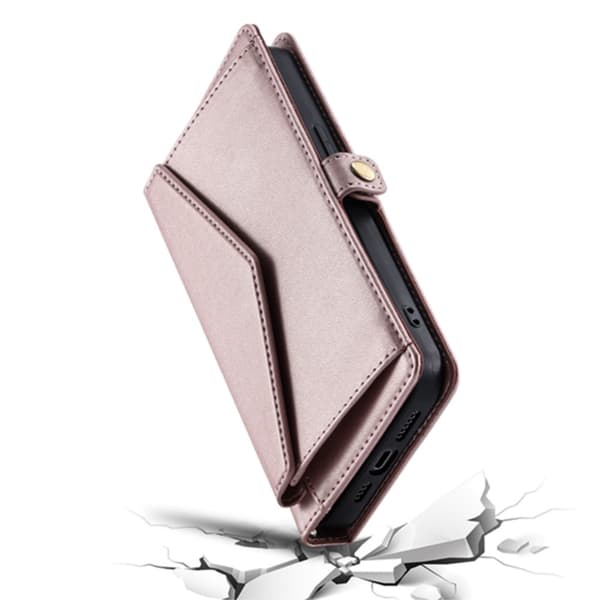 SKALO PU-Läder Envelope Plånboksfodral för iPhone 17e - Roséguld