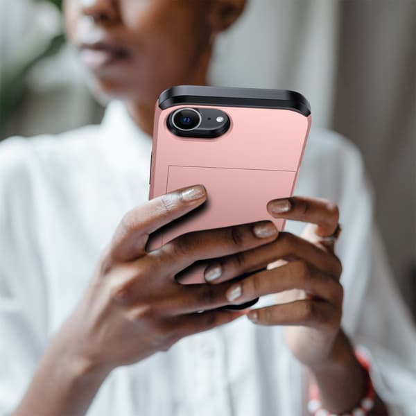 SKALO Armor Kortholder Cover til iPhone 17e - Blå