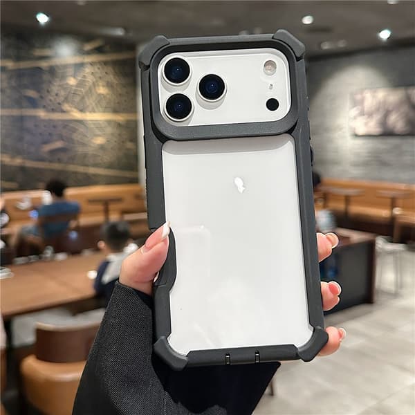 SKALO Robust Hörnskydd Skal för iPhone 18 Pro Max - Svart