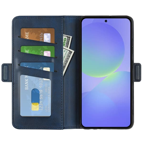 SKALO Premium ID Plånboksfodral för Samsung Galaxy A37 5G - Blå